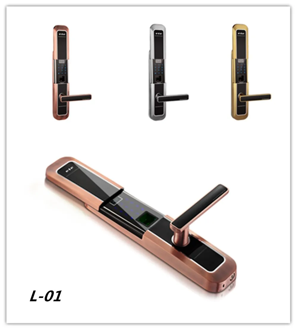 High quality hotel card key lock system , fingerprint door lock for home