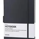 Bullet Journal/Notebook with Pen Loop - Elegant Black Leather Notebook with Premium Thick Paper 120gsm (A5)