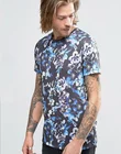 Sublimation Custom Printing mens wear 2016 t shirts With Dark Floral Printing