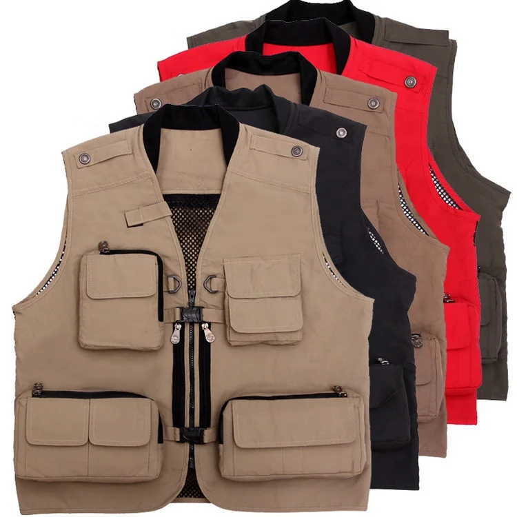 High quality mens workwear sexy sleeveless gilet cargo mesh men multi pocket vest, Customized color
High quality mens workwear sexy sleeveless gilet cargo mesh men multi pocket vest, Customized color