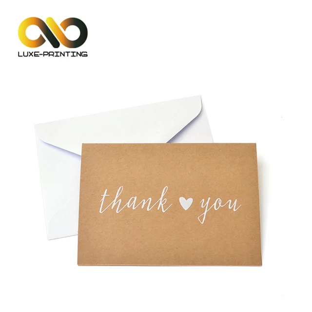 handmade decorative 120gsm kraft paper gift card envelope