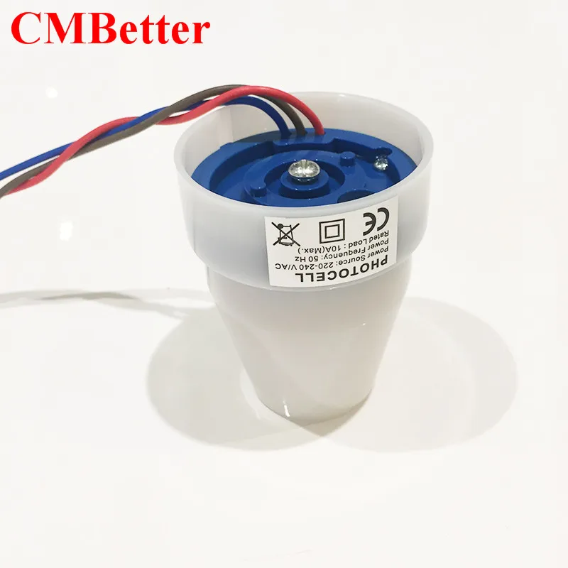 nEw   Adjustable Outdoor Use Light Sensor,Automatic Light Sensor Switch 220V-240VAC 10A Load Current (6)