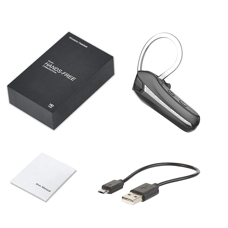 Bluetooth Headset Handsfree Wireless Earpiece with Mic Noise Reduction Bluetooth Earphone in-Ear Earbuds for Business/Office - ANKUX.COM