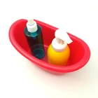 UV silver plastic mini bathtub, soap holder container,plastic tub