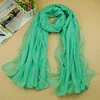 High quality fashion gold hot stamping voile muslim scarf