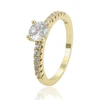 11710 xuping white diamond 2 gram gold ring holiday gifts women jewelry