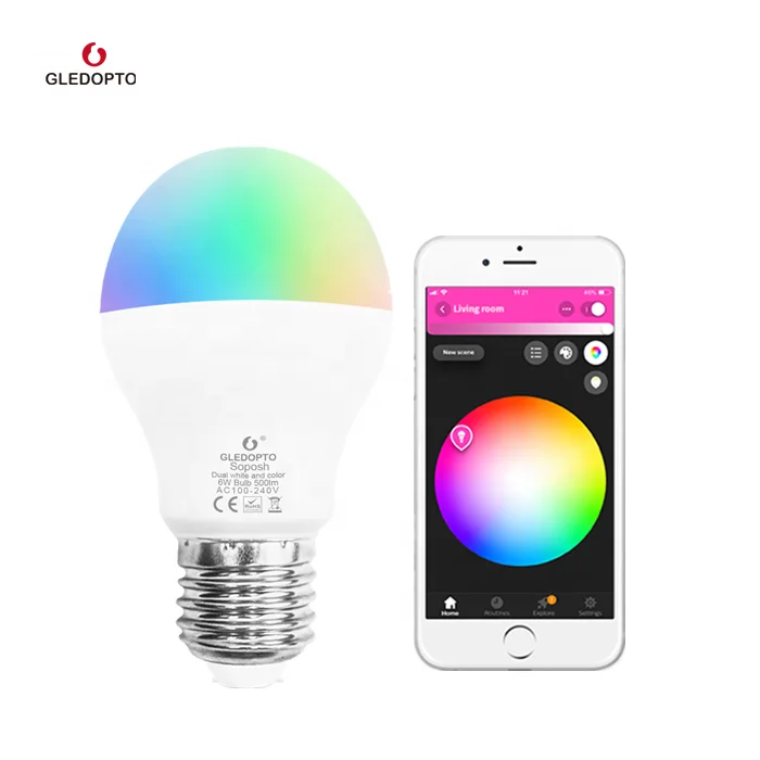 Gledopto RGB+CCT WiFi Smart lighting Bulb 6w 12w led bulb Controlled by zigbee light link - ANKUX.COM