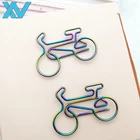 rainbow bicycle design custom bike shaped paper clips