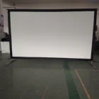 110 inch 16:9 fast fold outdoor projection screen for camping