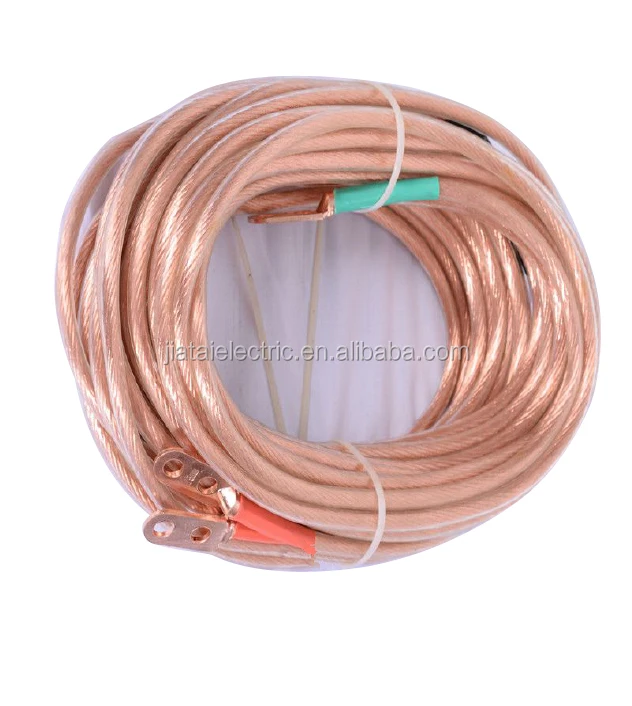 16m earth wire and ground rod and line clamp