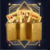 Durable Waterproof Plastic Gold foil plated poker playing card