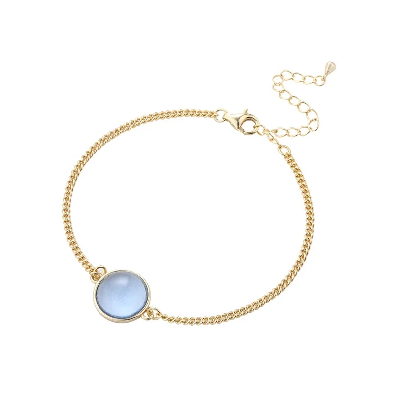 Elegant wholesale 925 sterling silver 18k gold blue crystal stone rhinestone figaro chain bracelets
Elegant wholesale 925 sterling silver 18k gold blue crystal stone rhinestone figaro chain bracelets