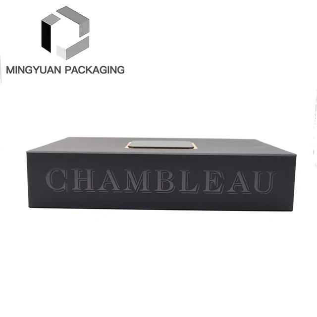 wholesale custom individual double open packaging gift box wine