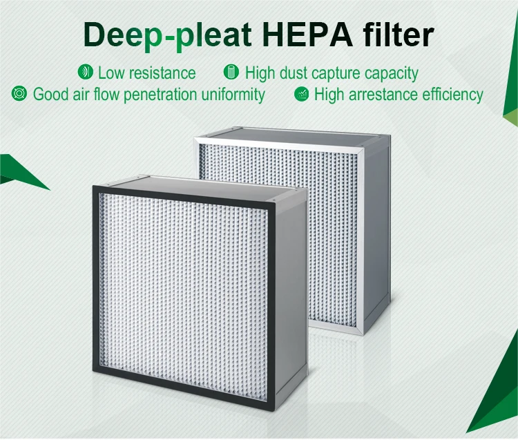 Manufacture Hepa Aie Filter At Um Porosity H Hepa Air