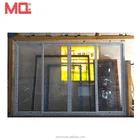Interior Pvc Sliding Door With Double Glass And Grill Design