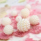 Fashion jewelry loose bayberry ball shaped plastic pearl beads for jewelry making