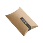 Custom Logo cheap Recyclable Brown Kraft Paper printed Pillow Box