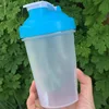 Promotion mini protein shaker cup 400ml plastic white shaker bottle with custom