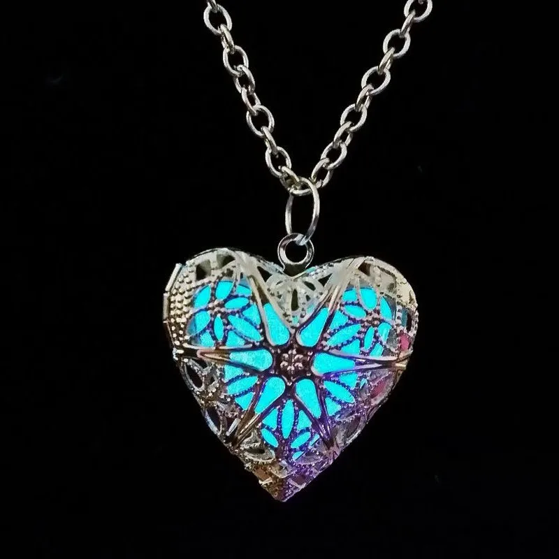 Fashion Drop Pendant Luminous Glow In The Dark Necklace Jewelry Gifts Heart love for Women Lady, As picturres
Fashion Drop Pendant Luminous Glow In The Dark Necklace Jewelry Gifts Heart love for Women Lady, As picturres
