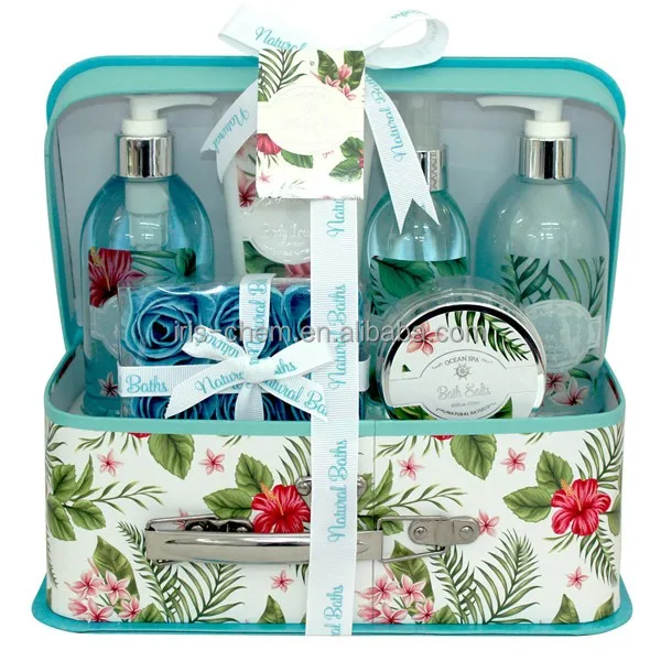 6 pcs wooden basket bath bomb gift set from walmart supplier