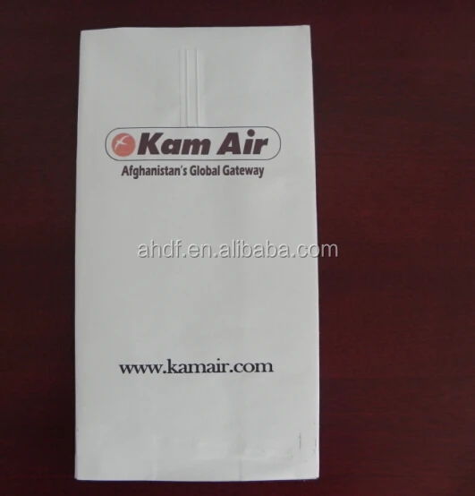 airsickness vomit paper bags pe coated waterproof kraft paper