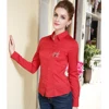 Direct Factory Fashion New Design Beautiful Lady Tops and Blouse For Office Uniform