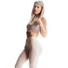 Ptsports breathable sweatsuit training tracksuit fitness and yoga wear custom logo workout outfit for women