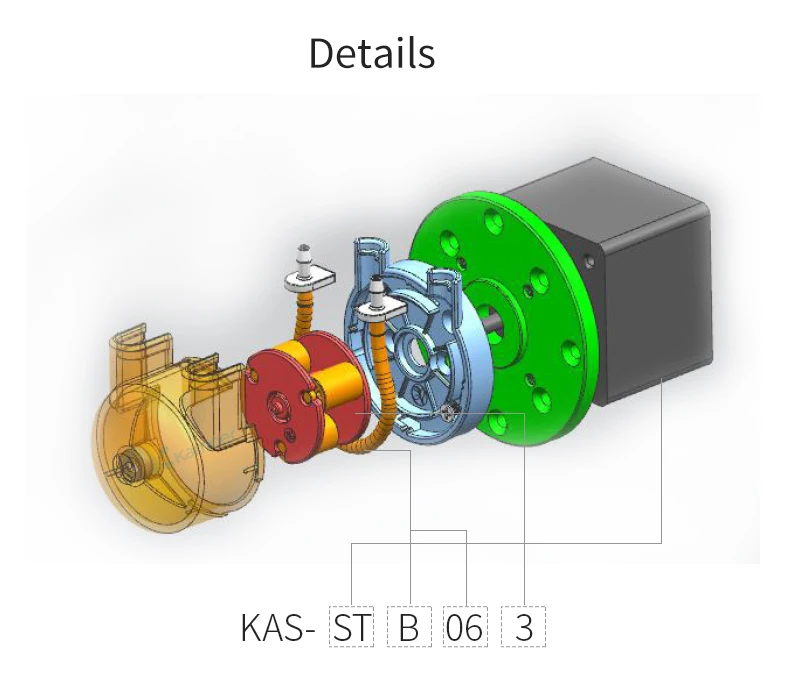 Kamoer KAS-42  micro 12V  liquid dosing pump high precision electric water peristaltic pump 