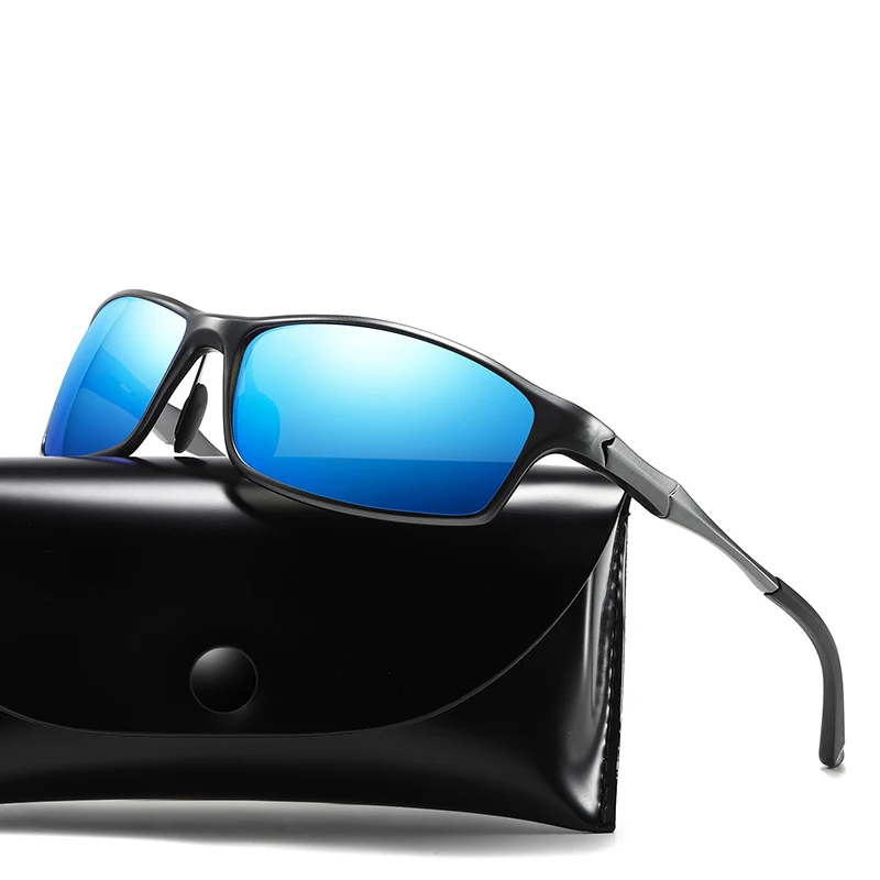 Классические спортивные поляризованные солнцезащитные очки для мужчин Al-Mg кадр 100% УФ-защита очки