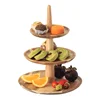 Wholesale 3 Tier party display stand Wooden cake stand wedding