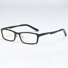 Aluminum Frame Anti Blue Light Blocking Glasses Square Nerd Eyeglasses