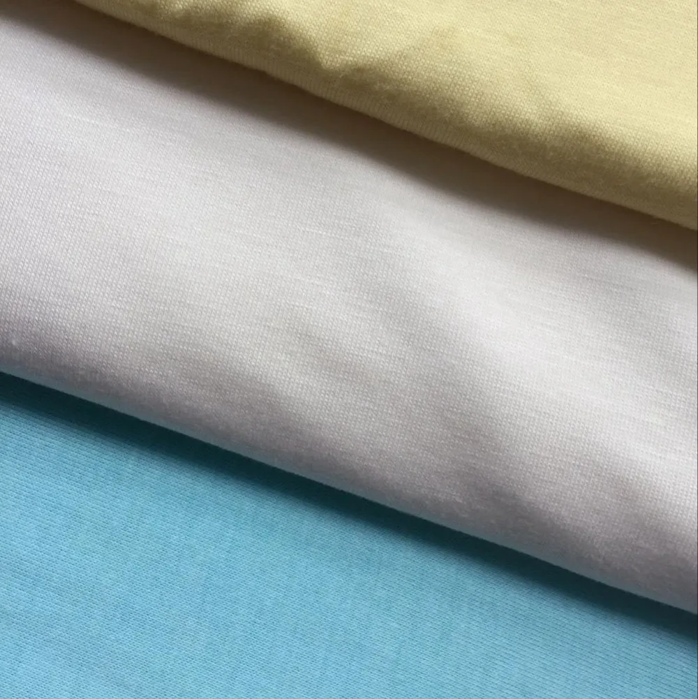 T- シャツの使用竹繊維織物、 卸売高品質の柔らかく、 竹布、 spandax竹繊維織物仕入れ・メーカー・工場