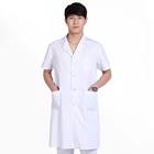 Coat Fashion White Medical Uniform Coat Printed Doctor Robe Lab Coat