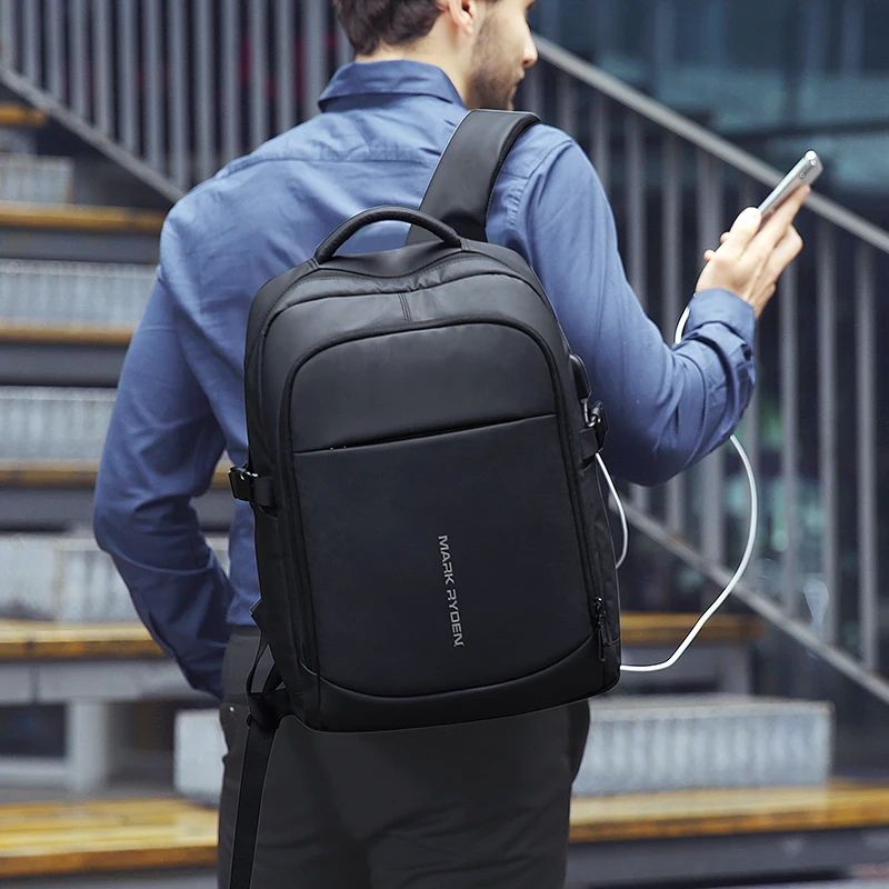 Mark Ryden New Arrival backpack bag men USB charging back pack 15.6 inch laptop bag, Black, grey
Mark Ryden New Arrival backpack bag men USB charging back pack 15.6 inch laptop bag, Black, grey