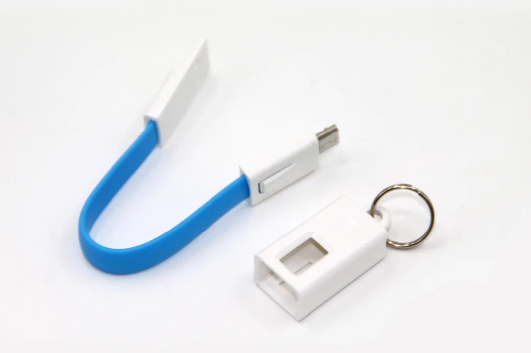 Multi-colors 2 in 1 USB magnetic charging cable with keyring for gift promotion - ANKUX.COM