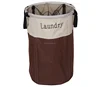 Foldable And Round Household Storage Bin Laundry Baby Basket Hamper For Closet Storage