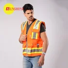 Reasonable price bulk reflective vests orange vest for running