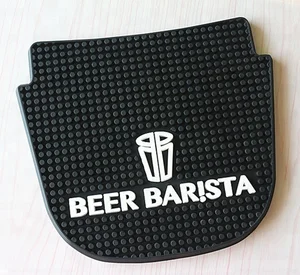 shape soft pvc rubber anti-slip bar counter spill mat with logo