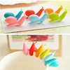 New arrival funny snail shape tea cup silicone hanging bag clip