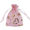 Eco Friendly colorful Organza Drawstring Jewelry Gift Dust Pouch Bag With Logo