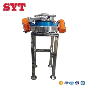 Portable direct discharging vibrating screen machine for metal powder