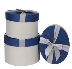 factory cardboard gift paper round cylinder paper box for flower