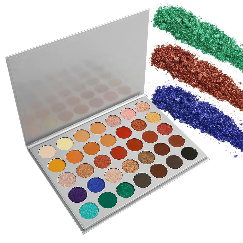 

Wholesale Private Label 35 Colors Neutral Matte Eyeshadow Palette Waterproof High Pigment Eye Shadow Cosmetics