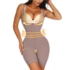 New Collecting Chest High Waist 3 Hooks Abdominal Control Slimming Crotchless Women Body Shaper