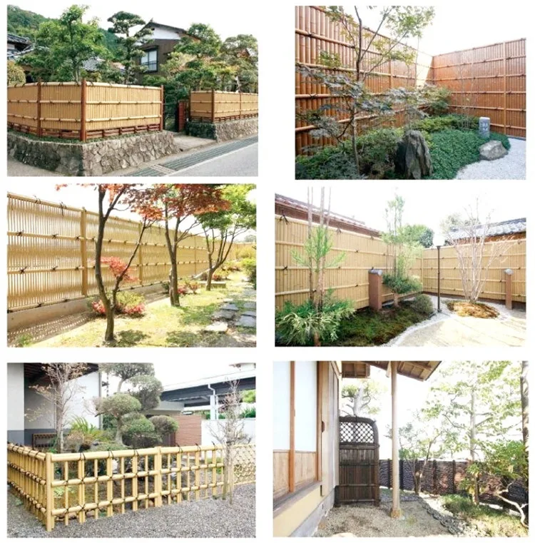 14-16mm  High straightness bamboo fence for villa
