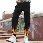 Custom High Quality 65% Cotton 35% POlyester Black Mens Casual Slim Fit Jogger Sweat Pants