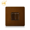 Flat panel bronze wall electric 10A switch for home