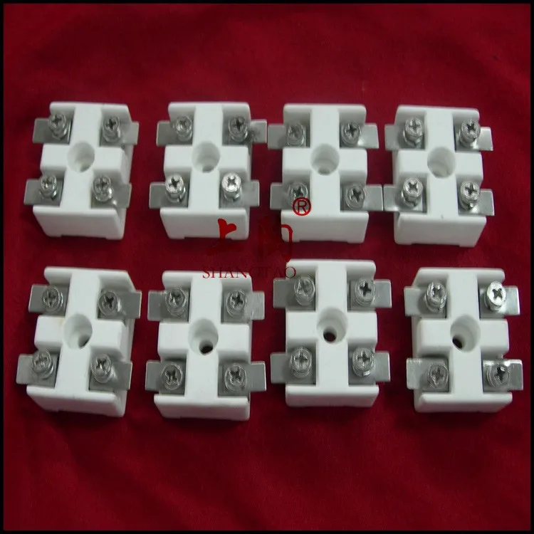 High Temperature 5a 2 Way Thermocouple Ceramic Terminal Blocks For