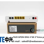Original ZTE F620 GPON 4FE+2POTS ONU 4 Ethernet LAN Port English Setup Firmware and SIP FTTH Fiber Optical Termianl ONT