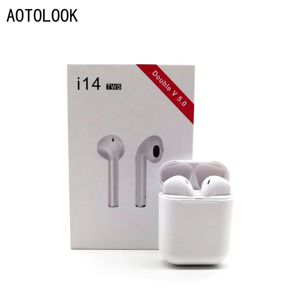 

AOTOLOOK Mini i14 TWS 5.0EDR Headsets True Wireless Stereo Earbuds Twins Bluetooth Earphones In-ear headphone For iPhone Android